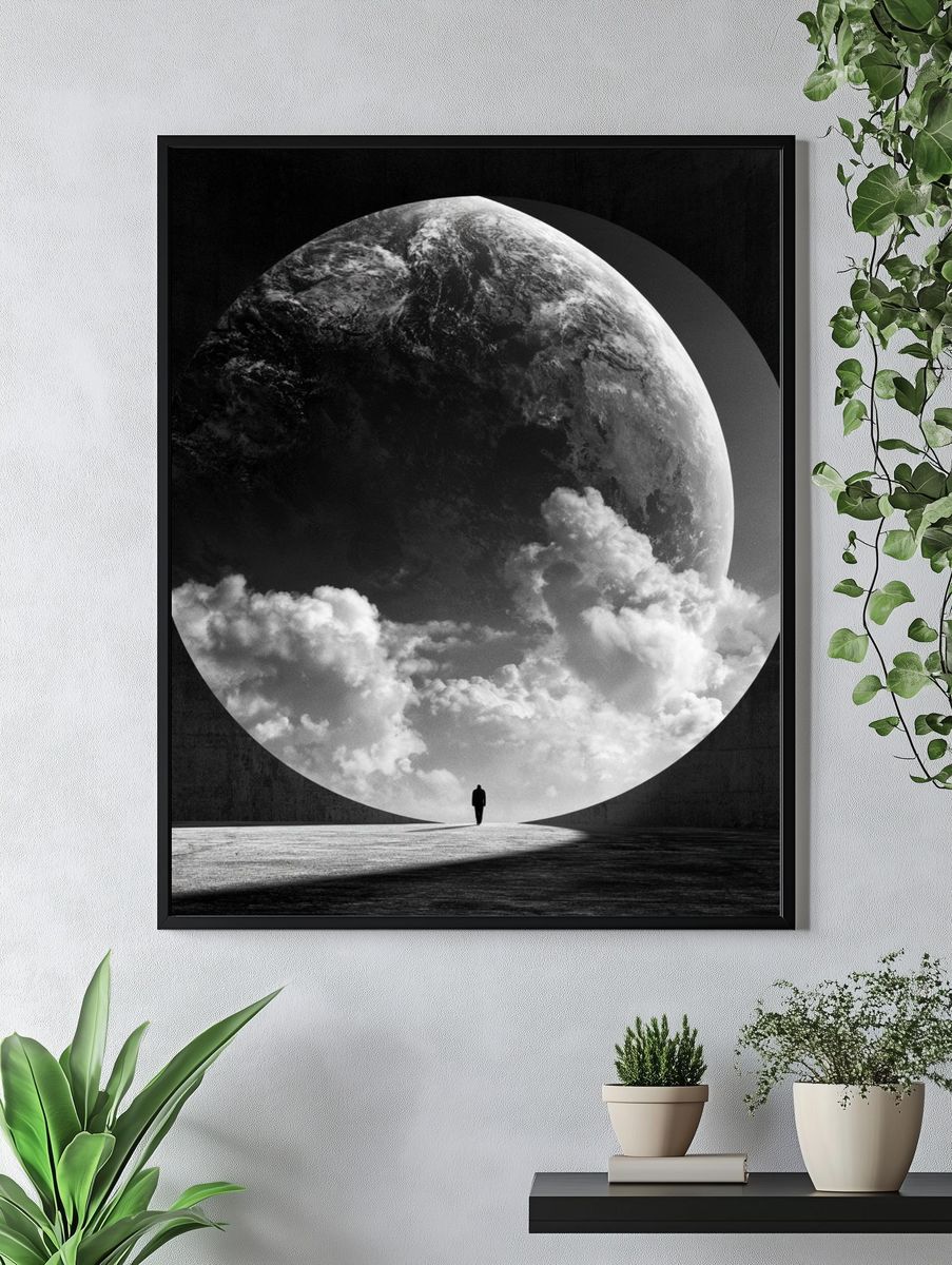 Surreal Earth Portal Print. — room view 4
