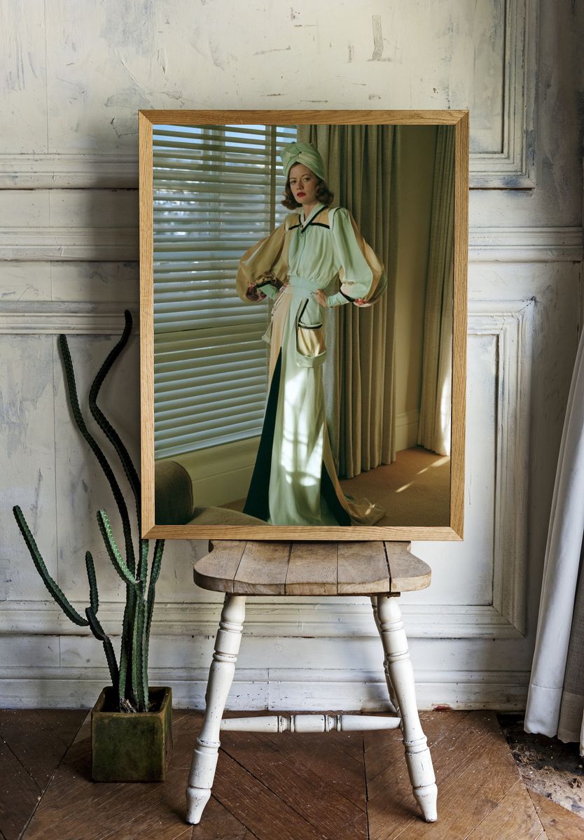 Vintage Fashion Portrait Poster. — room view 1