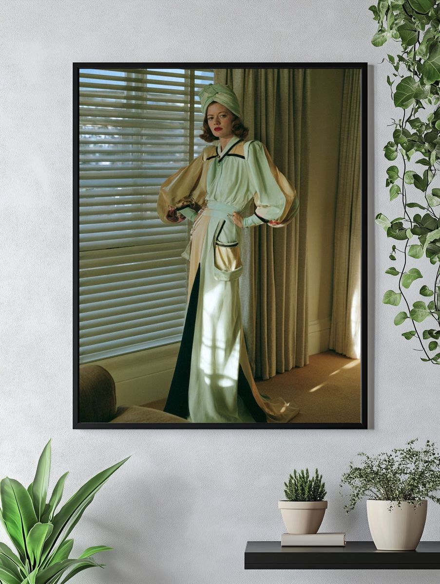 Vintage Fashion Portrait Poster. — room view 4