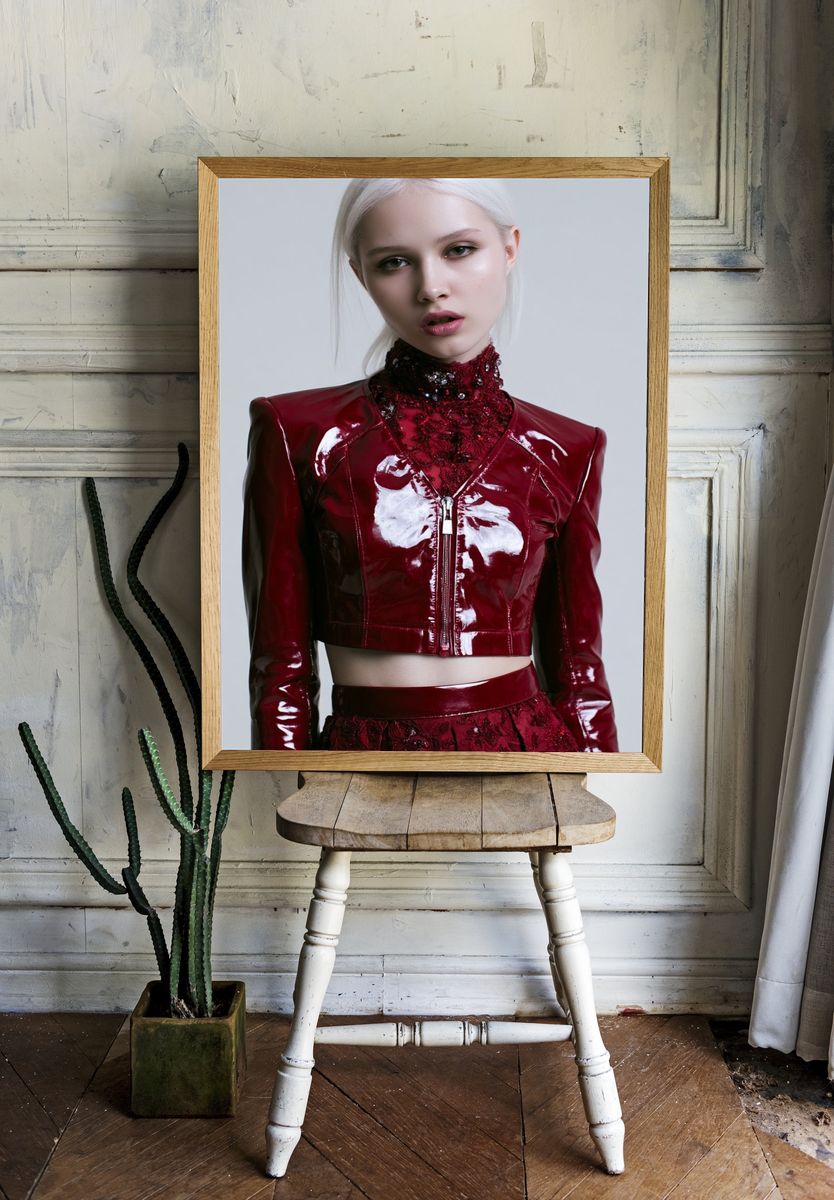 Avant-Garde Fashion Portrait Poster. — room view 1