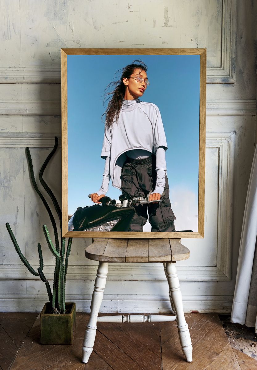 Fashion Rider Portrait Poster. room preview