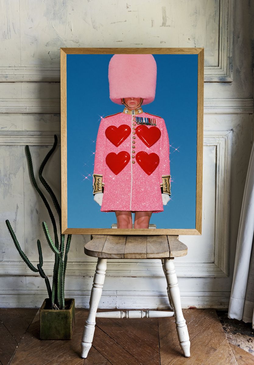 Pink Guard Fashion Poster. room preview