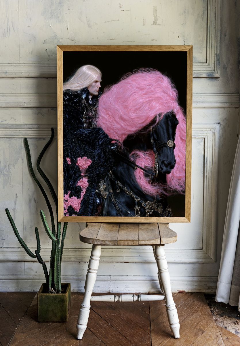 Fashion Horse Portrait Poster. room preview