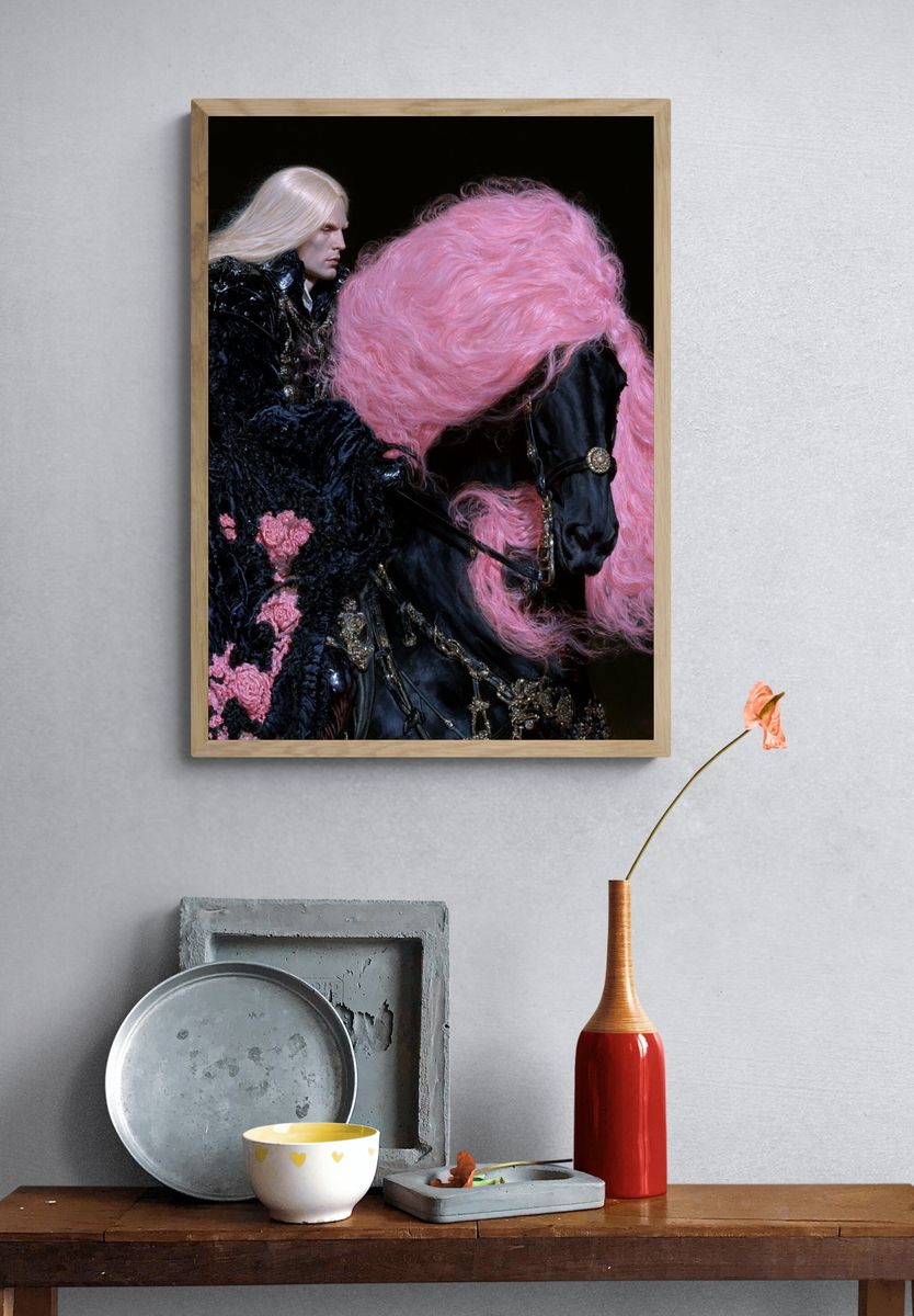 Fashion Horse Portrait Poster. — room view 3
