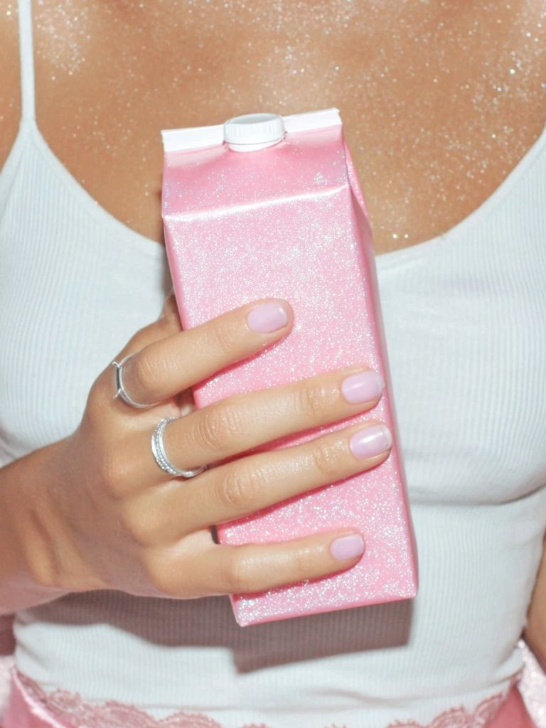 Pink Milk Carton — Fashion Print. poster detail