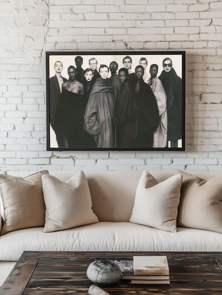 Avant-Garde Fashion Portrait Poster. — room view 1