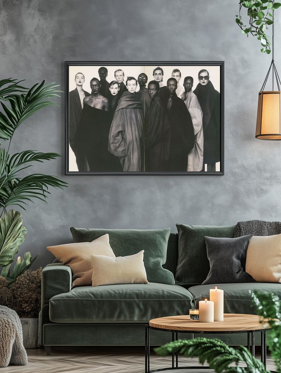 Avant-Garde Fashion Portrait Poster. — room view 4