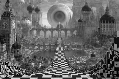 Surreal Cityscape — Fine-Art Print.
