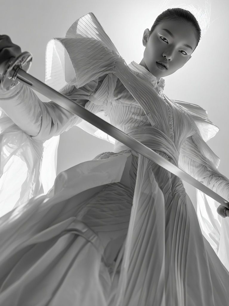 Fashion Sword Portrait Print. poster — photography art