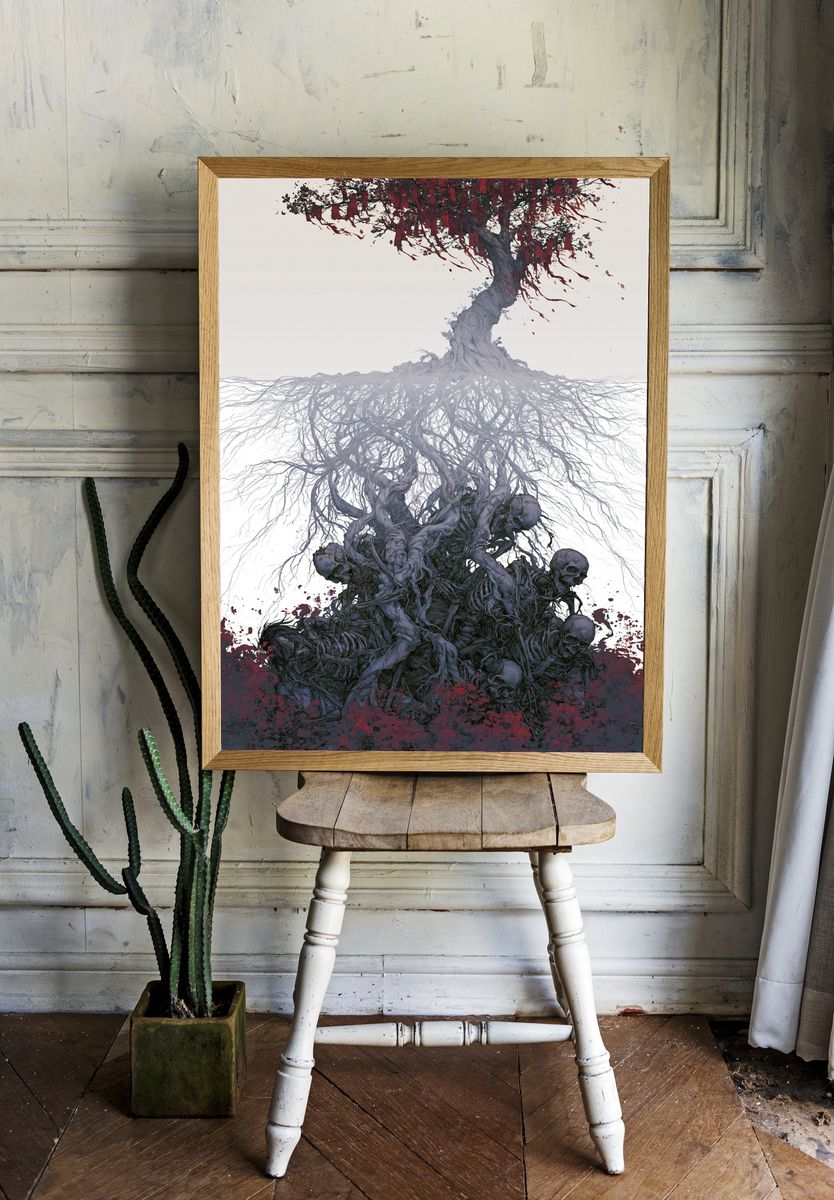 Twisted Tree of Souls Illustration Poster. room preview