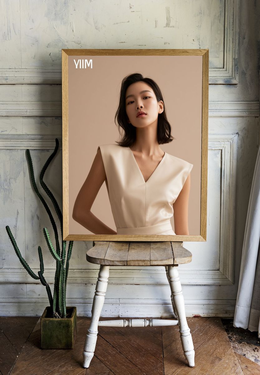 Minimalist Fashion Portrait Poster. room preview