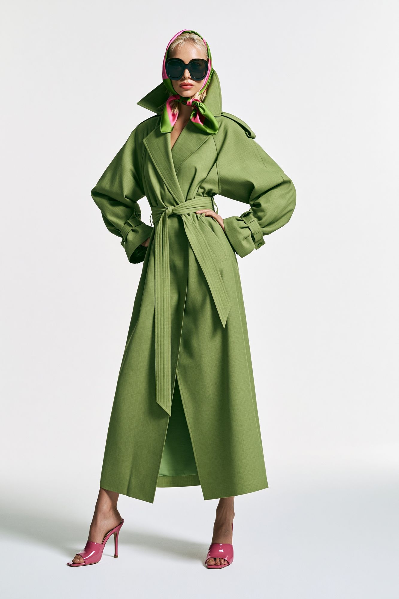 Green Couture Fashion Poster. poster detail