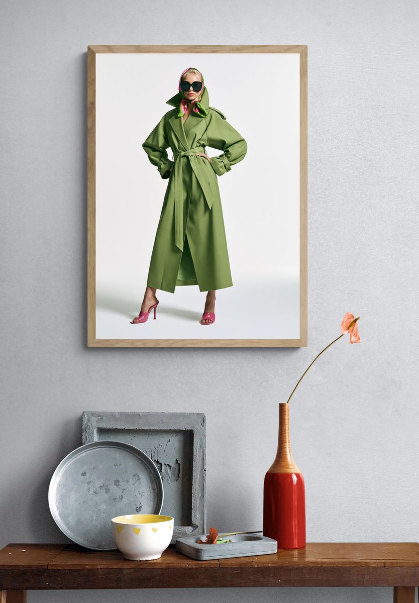 Green Couture Fashion Poster. — room view 3