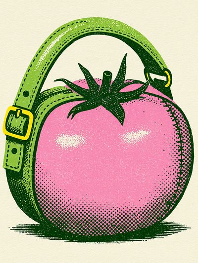 Tomato Handbag Pop Art Poster. poster print