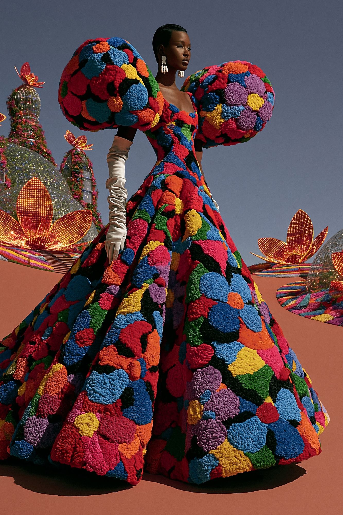 Avant-Garde Fashion Portrait Print. poster detail