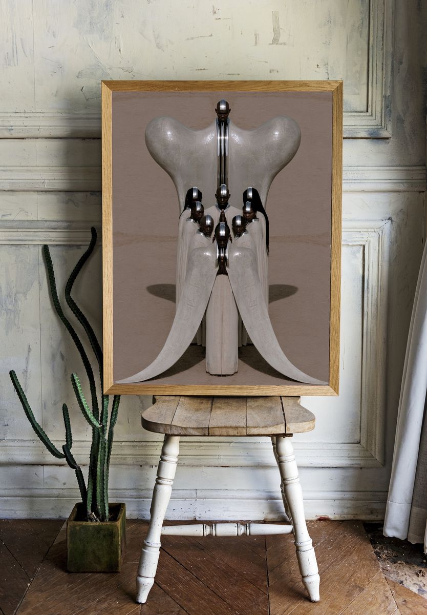 Surreal Fashion Totem Print. — room view 1