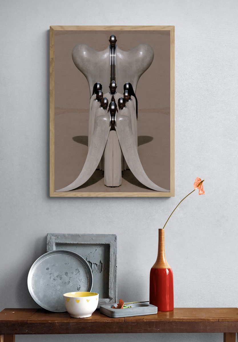 Surreal Fashion Totem Print. — room view 3