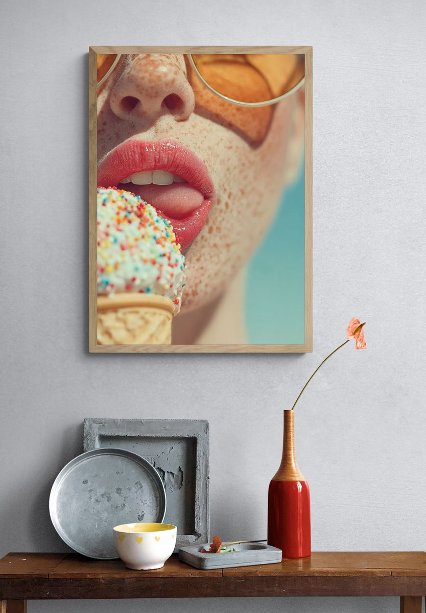 Ice Cream Delight — Fashion Print. — room view 3