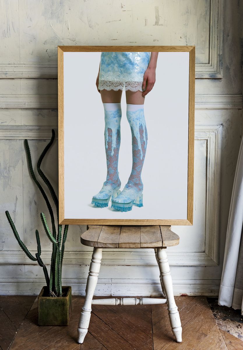 Avant-Garde Fashion Legs Poster. — room view 1