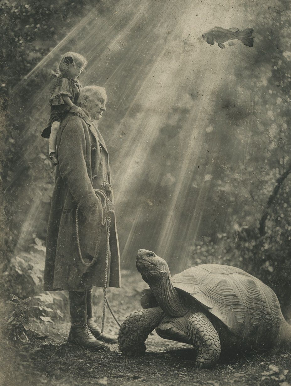 Surreal Forest Encounter Print. poster — fine-art art