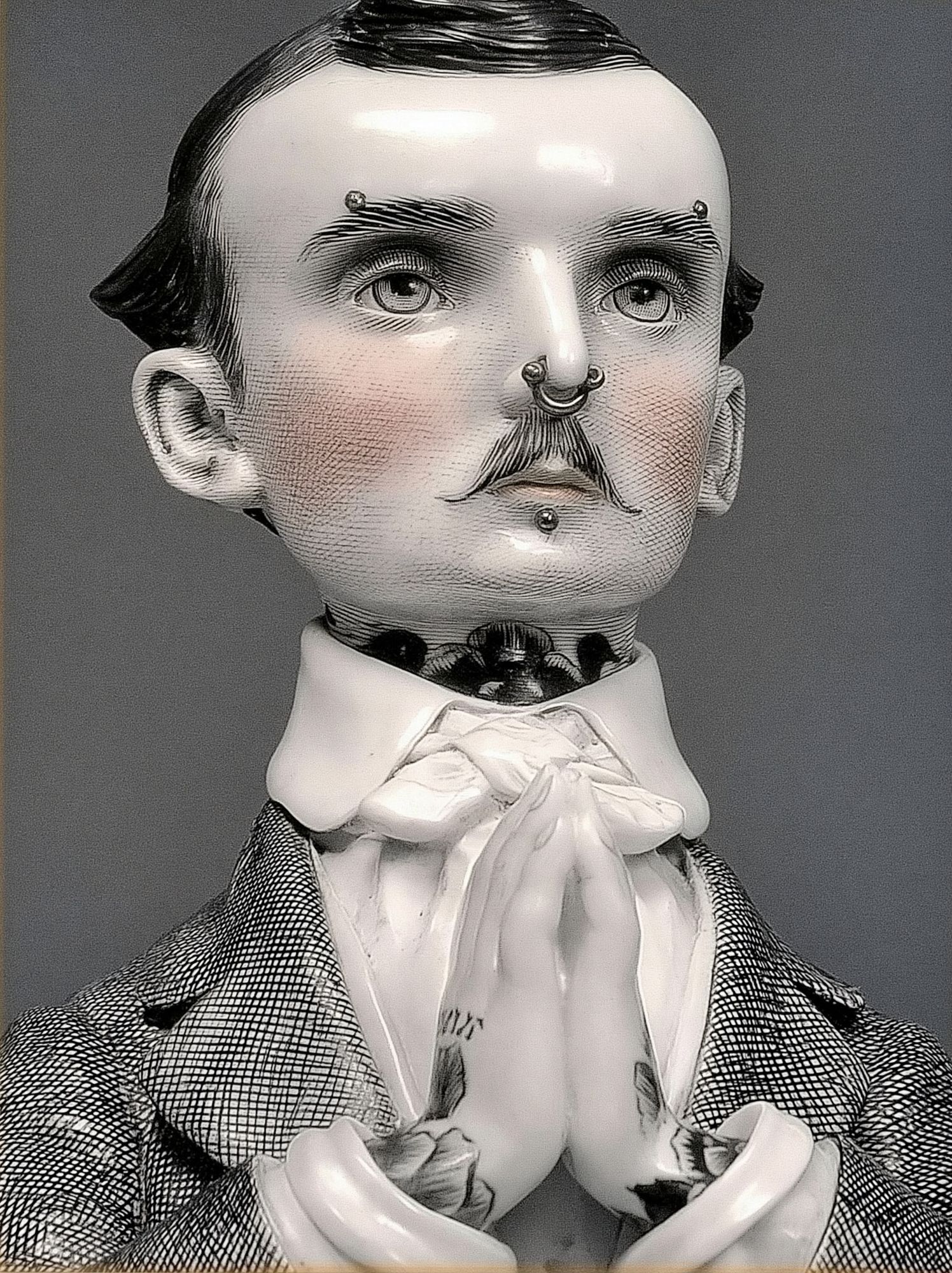 Surreal Victorian Portrait Print. poster — fine-art art