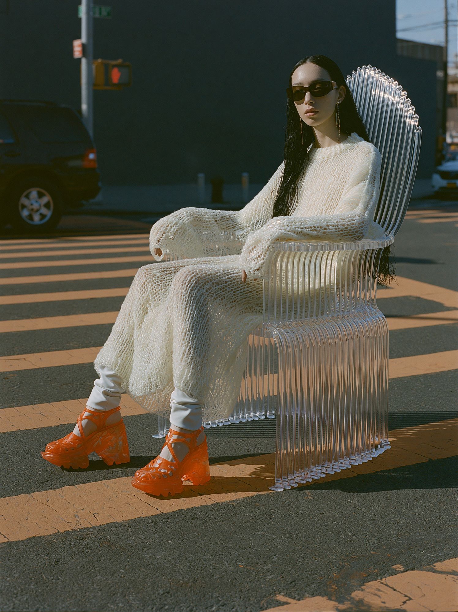 Avant-Garde Fashion Portrait Poster. poster — fashion art