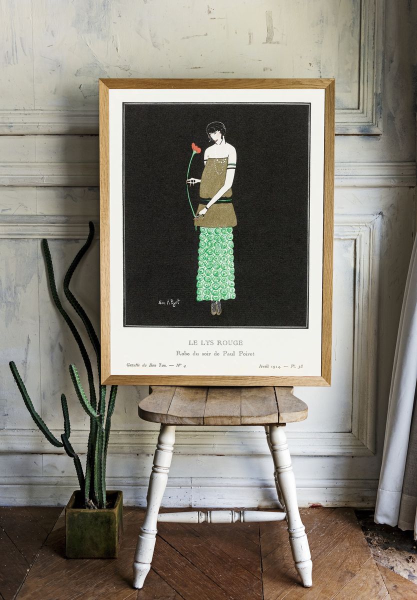 Le Lys Rouge Fashion Poster. — room view 1