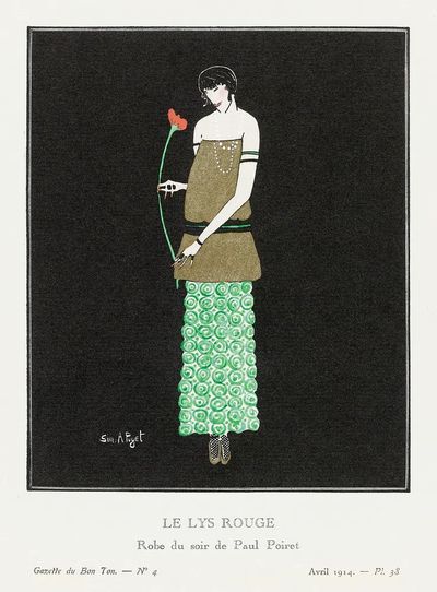 Le Lys Rouge Fashion Poster.
