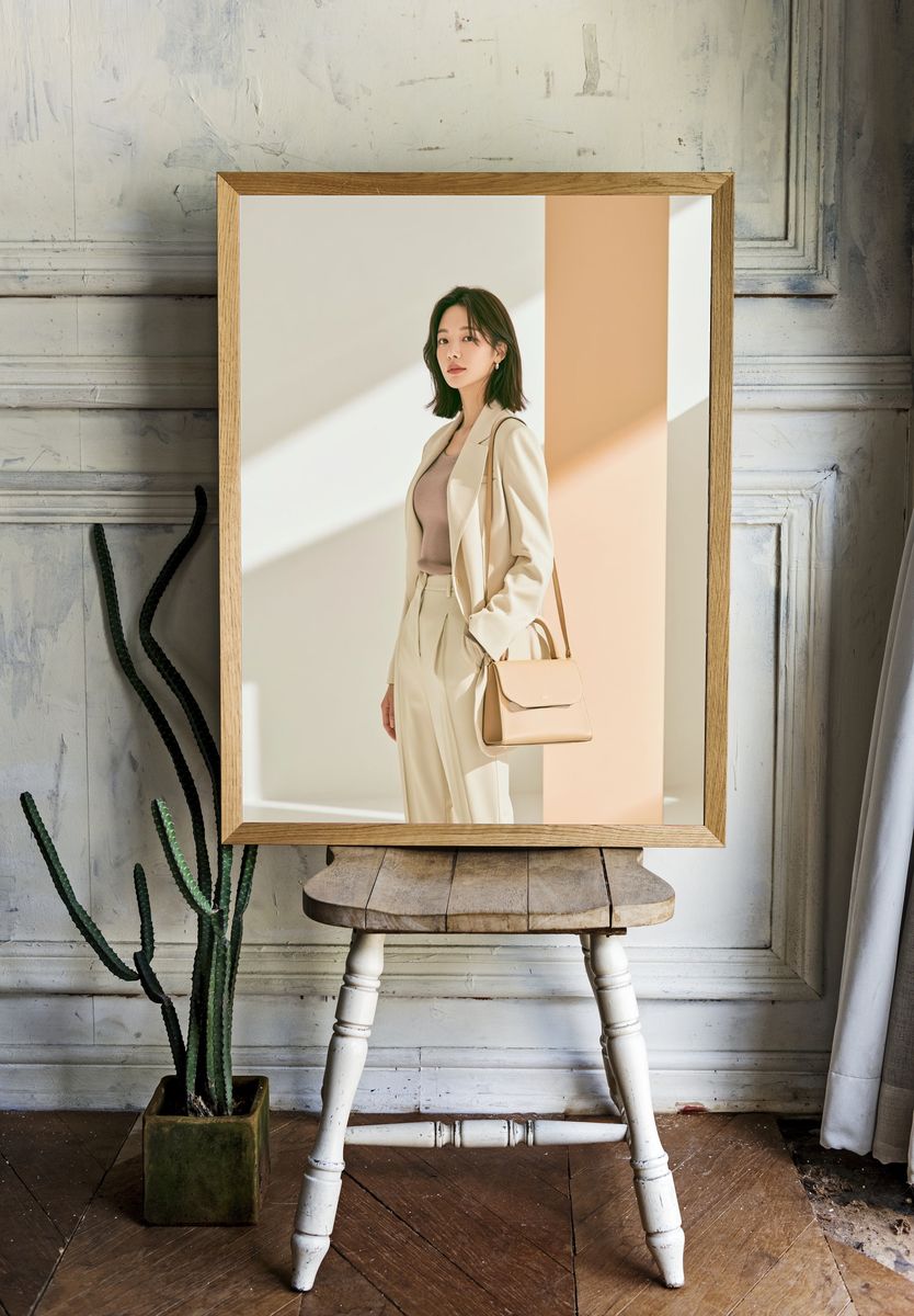 Minimalist Fashion Portrait Poster. room preview