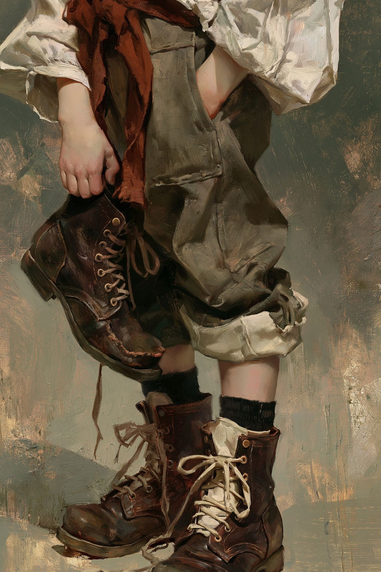 Vintage Boots Fashion Poster. poster — fashion art