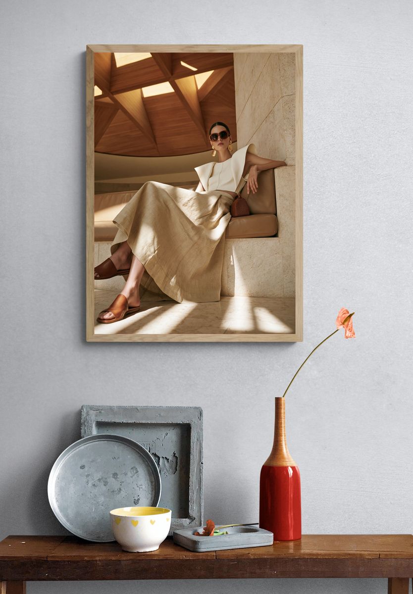 Luxury Fashion Portrait Print. — room view 3