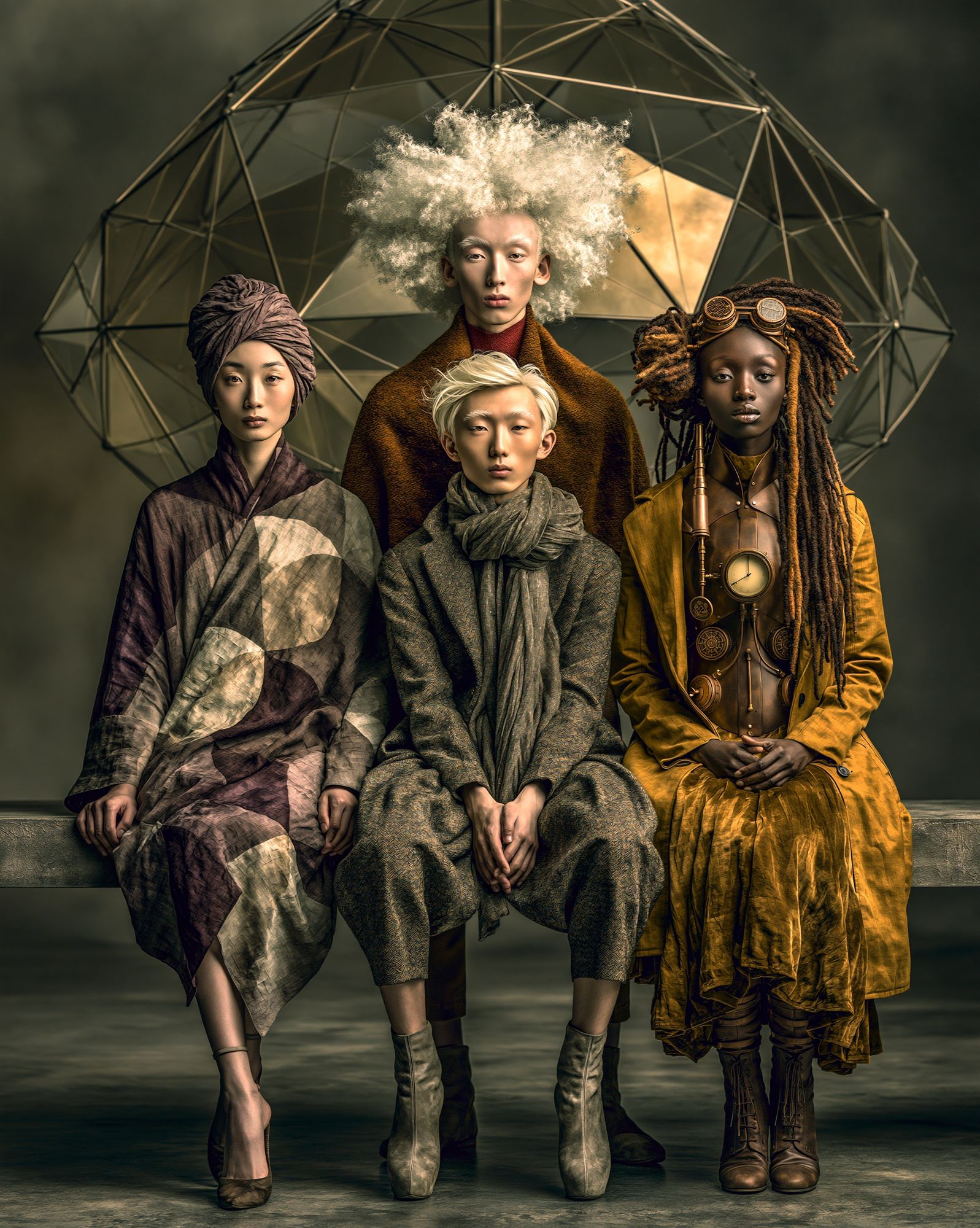 Avant-Garde Portrait Fashion Poster. poster — fashion art