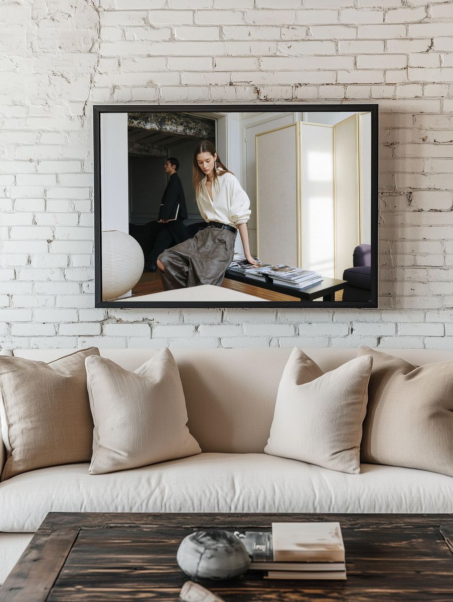 Fashion Editorial Interior Poster. — room view 1