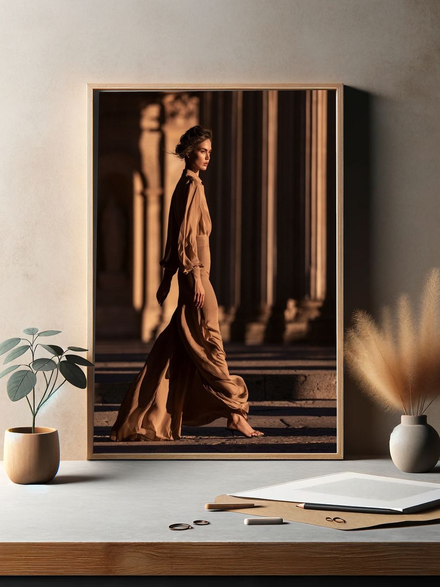 Elegant Fashion Portrait Poster. — room view 2