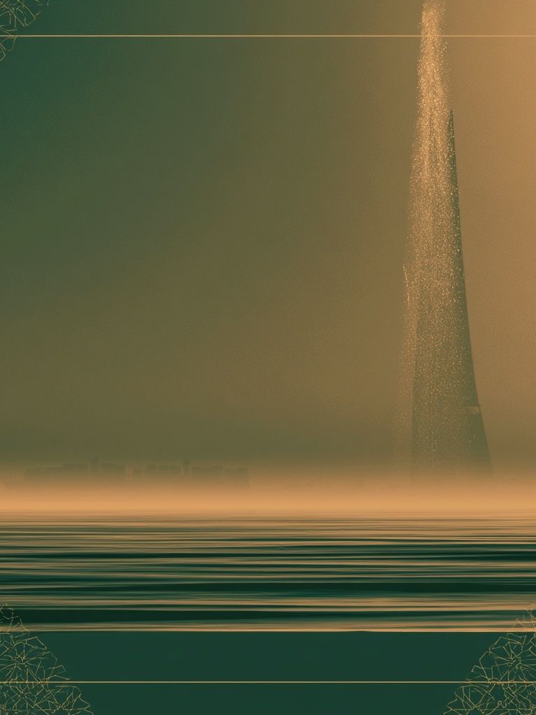 Surreal Emerald Seascape Print. poster — fine-art art