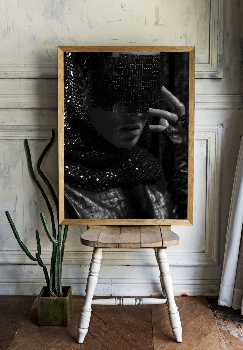 Avant-Garde Fashion Portrait Poster. — room view 1