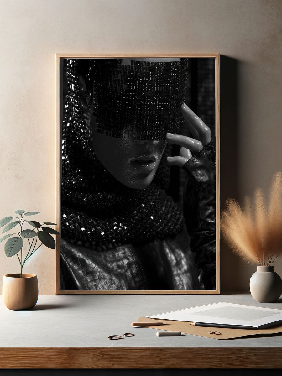 Avant-Garde Fashion Portrait Poster. — room view 2