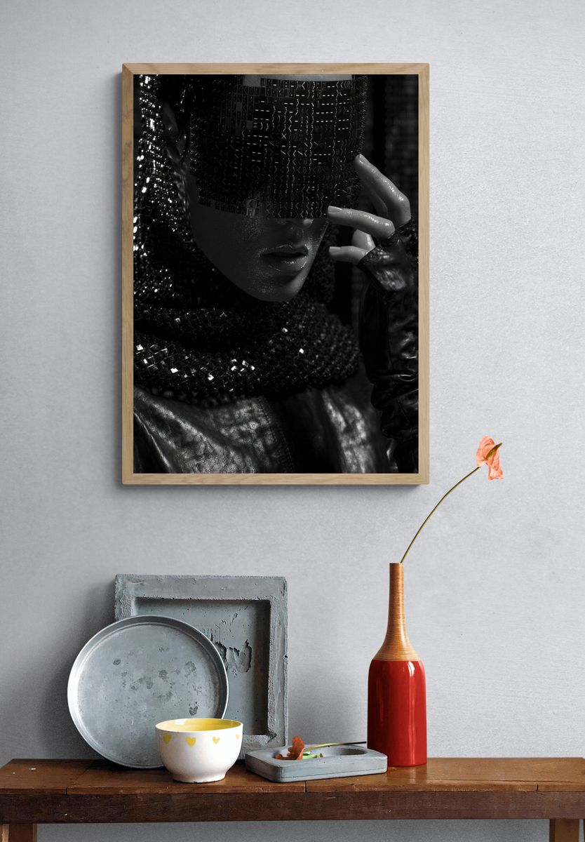 Avant-Garde Fashion Portrait Poster. — room view 3