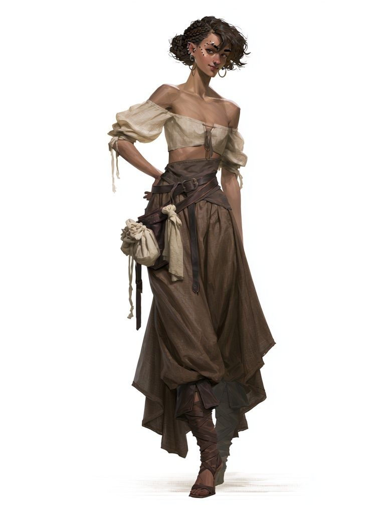 Bohemian Fashion Figure Poster. poster — fashion art