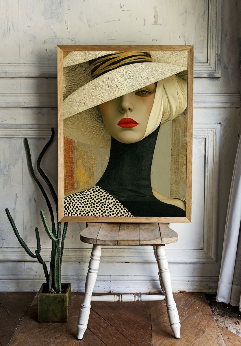 Elegant Fashion Portrait Poster. room preview