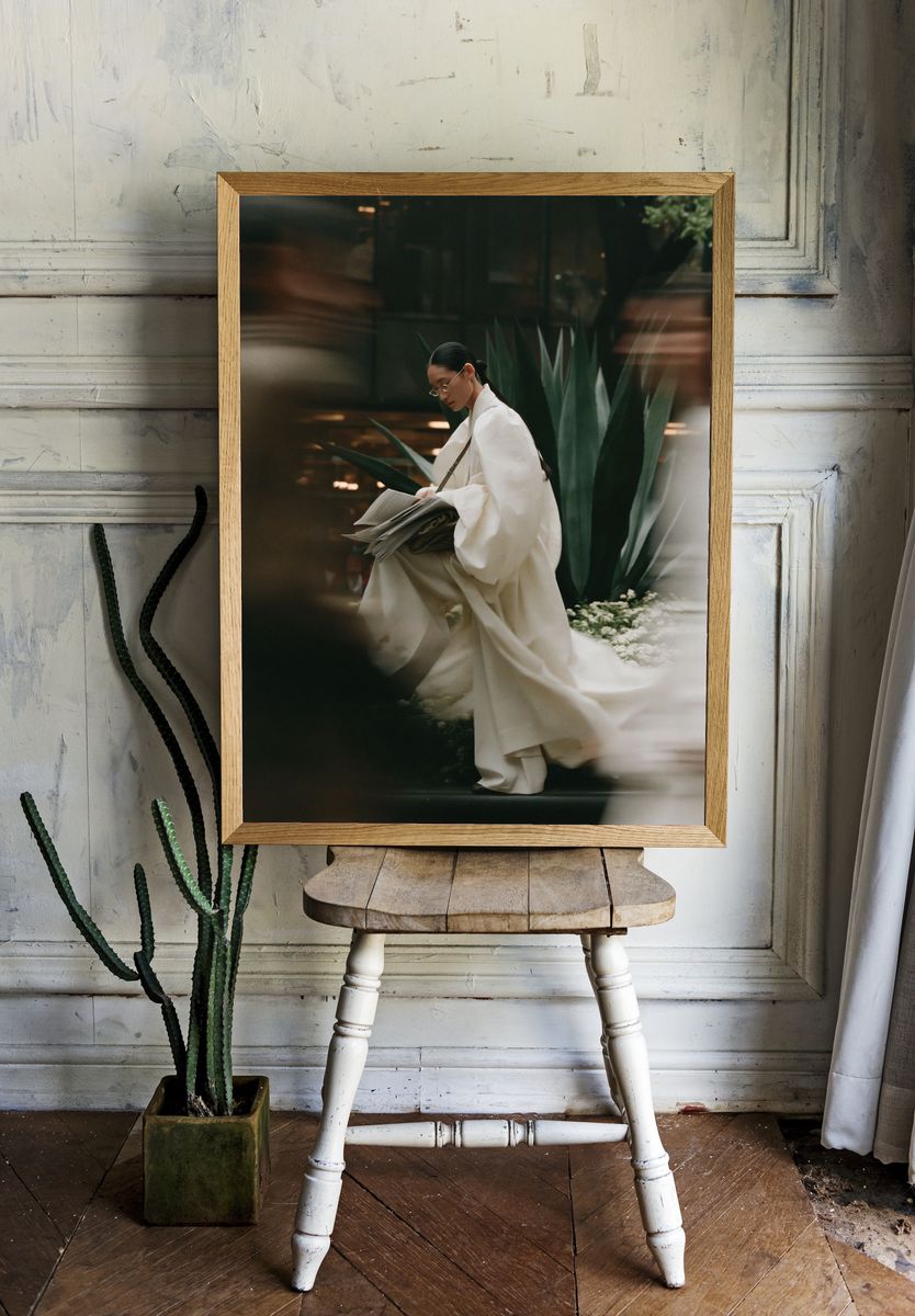 Elegant Fashion Portrait Print. — room view 1