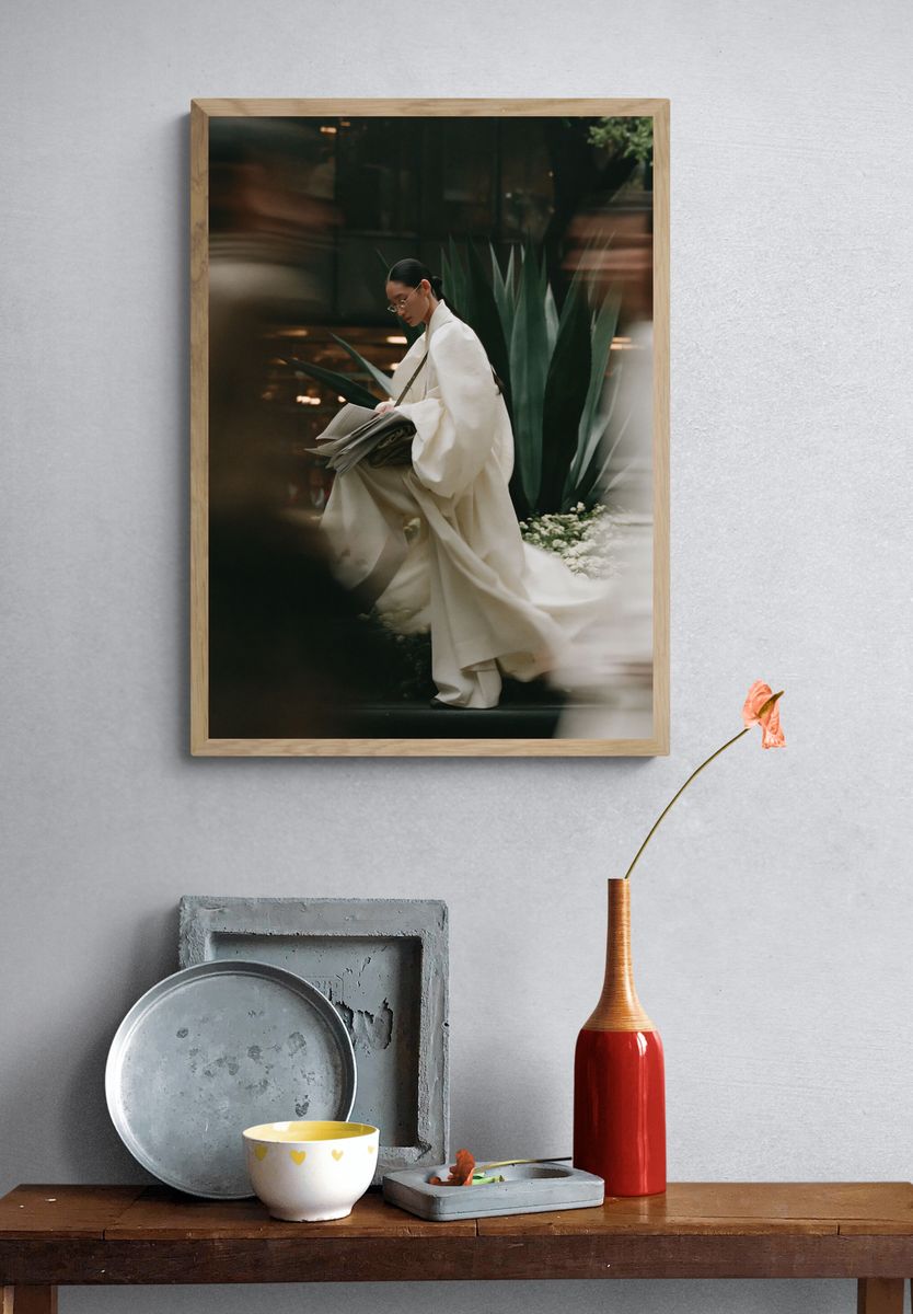 Elegant Fashion Portrait Print. — room view 3