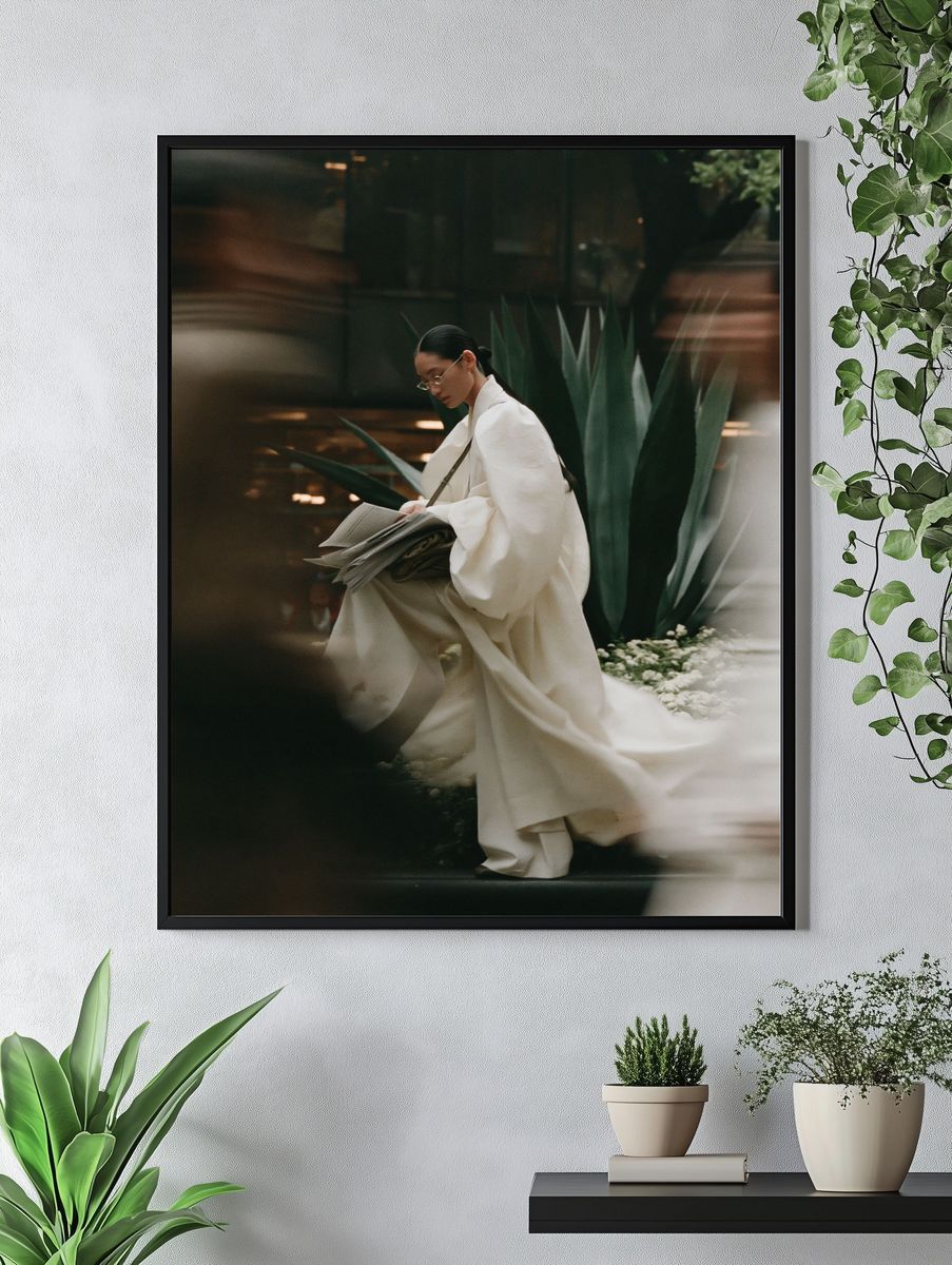 Elegant Fashion Portrait Print. — room view 4