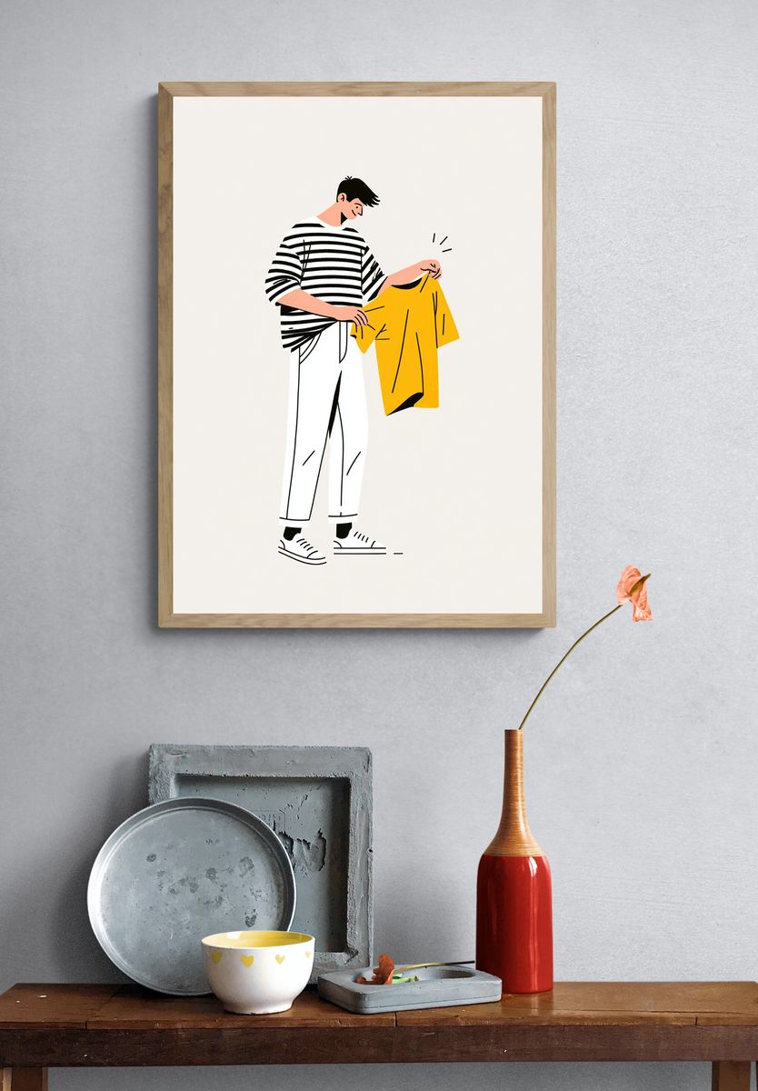 Fashion Illustration Poster. — room view 3