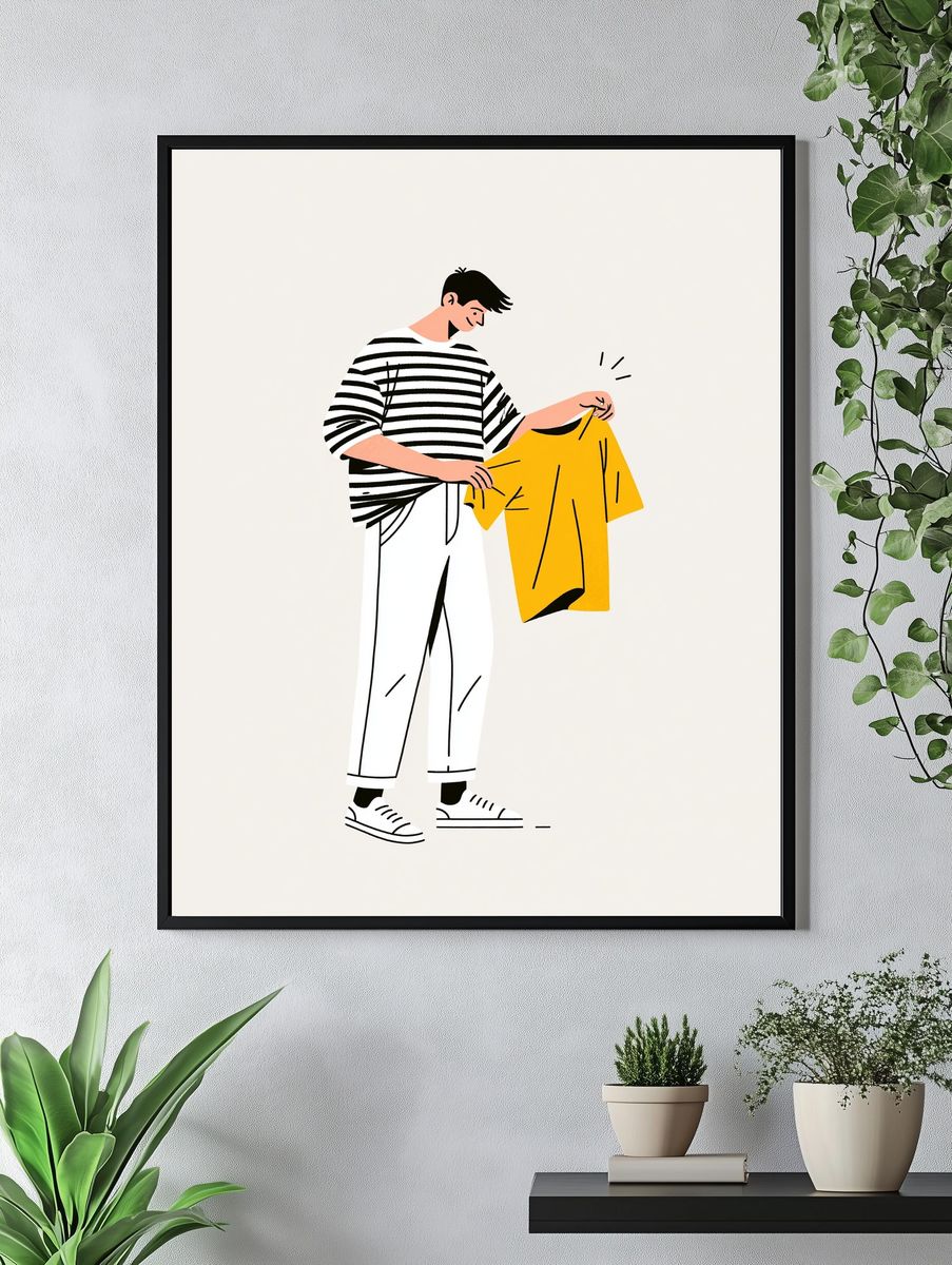 Fashion Illustration Poster. — room view 4