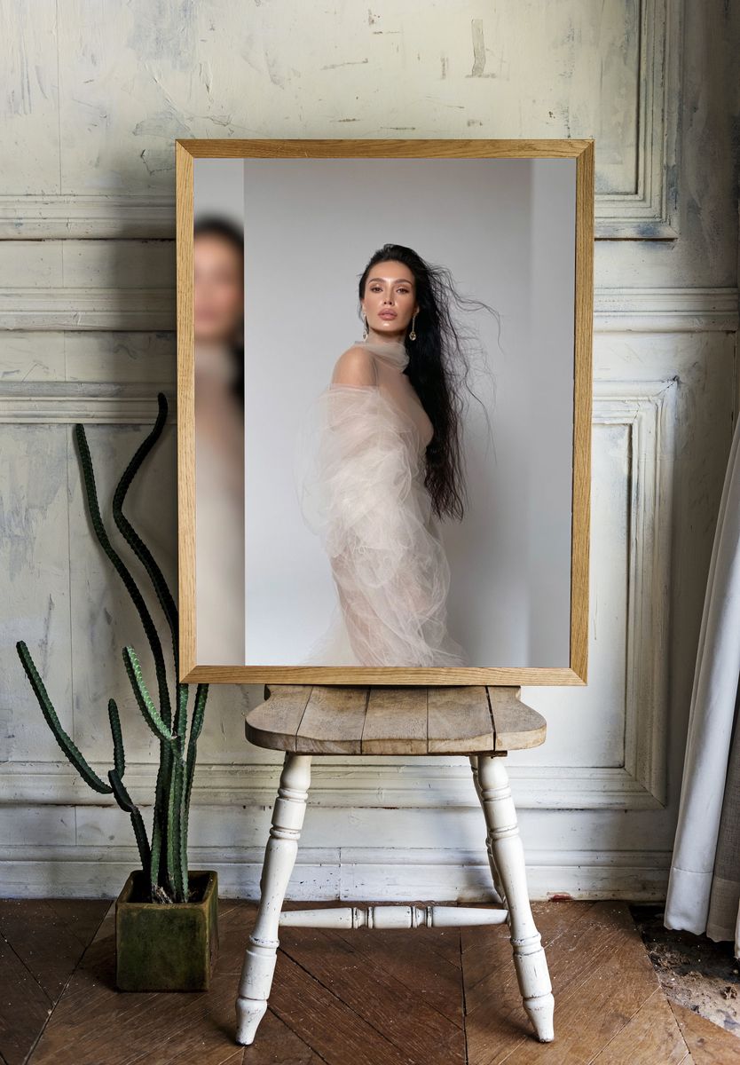 Elegant Fashion Portrait Poster. — room view 1