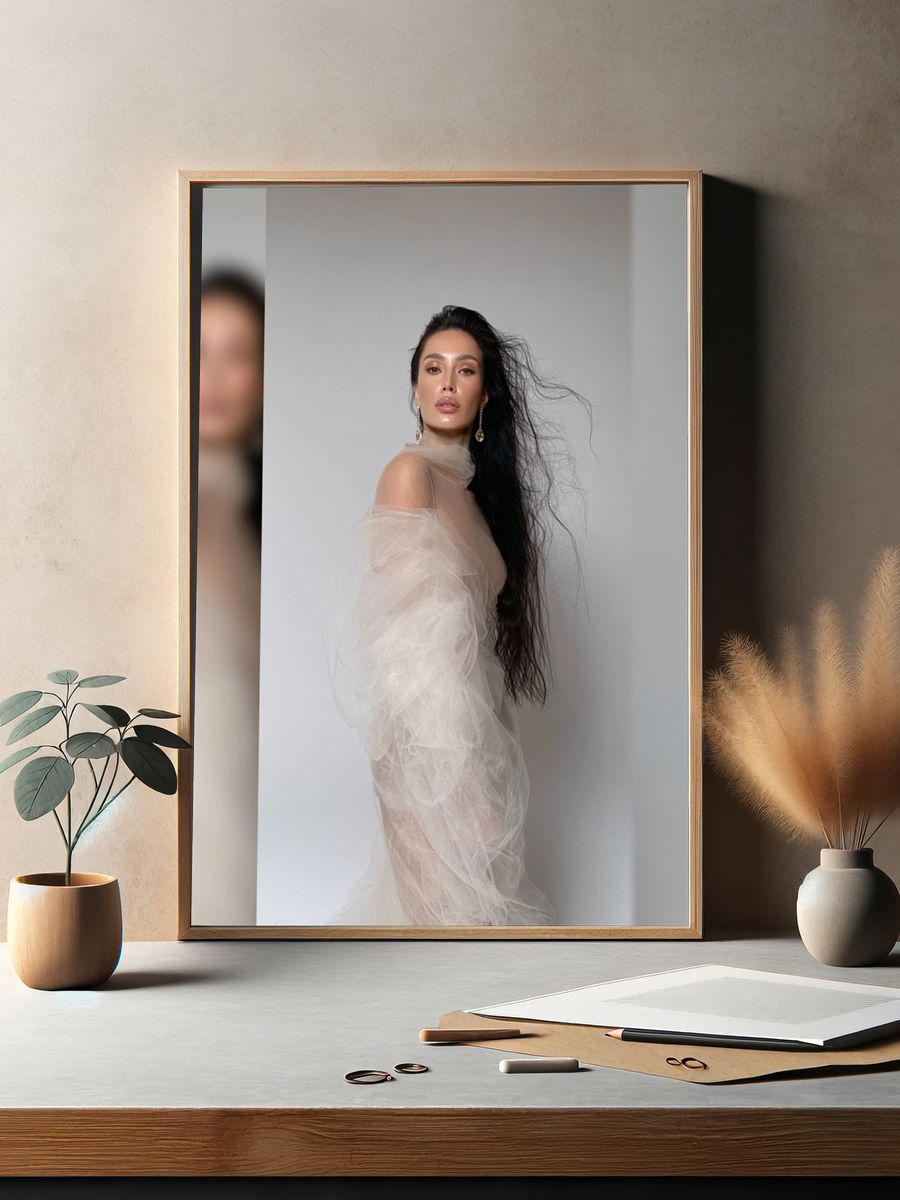 Elegant Fashion Portrait Poster. — room view 2