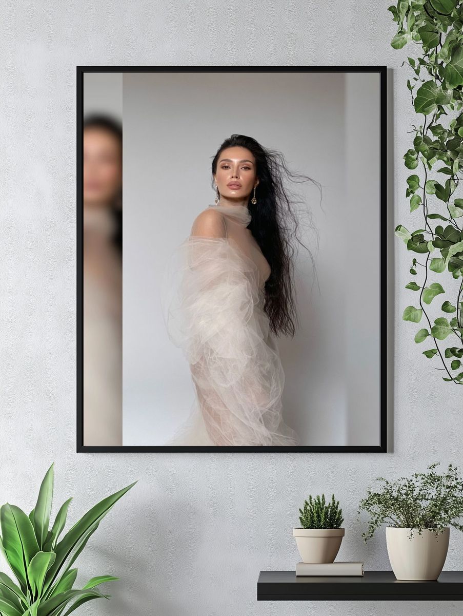 Elegant Fashion Portrait Poster. — room view 4