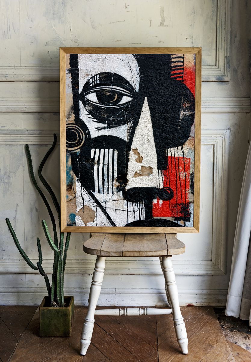 Graffiti Eye Street-Art Poster. — room view 1