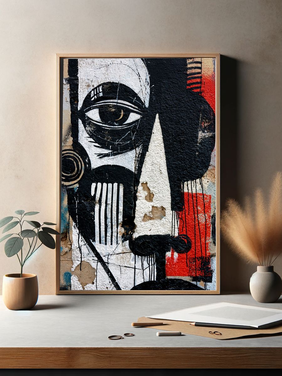 Graffiti Eye Street-Art Poster. — room view 2